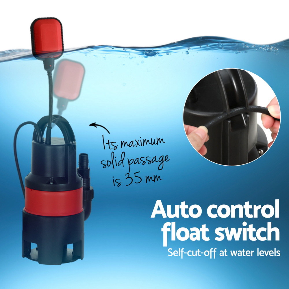 Giantz Garden Submersible Pump 400W Dirty Water Bore Tank Well Steel Sewerage
