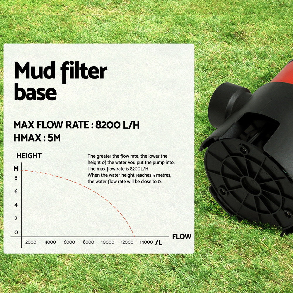 Giantz Garden Submersible Pump 400W Dirty Water Bore Tank Well Steel Sewerage