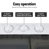 Devanti Portable Washing Machine Twin Tub 4.5KG