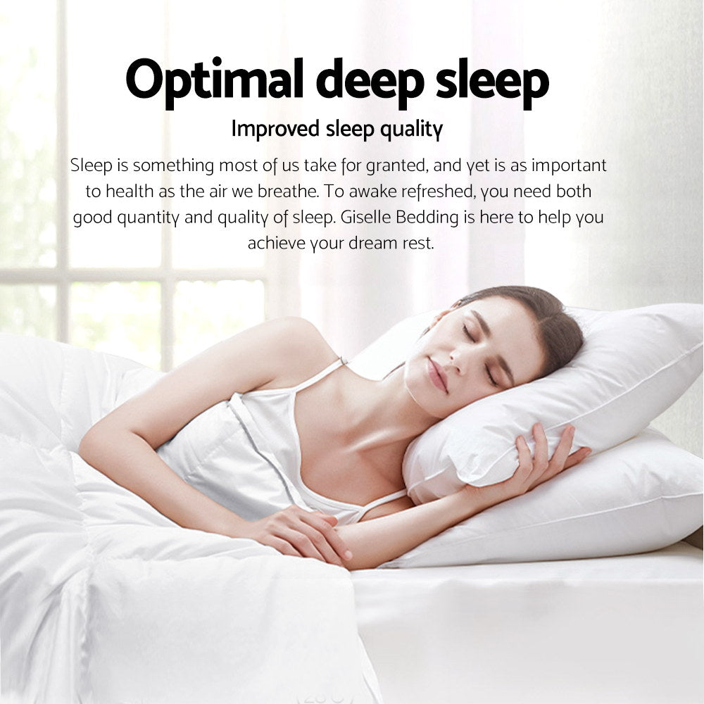 Giselle Bedding 700GSM Duck Down Feather Quilt Duvet Doona Winter Blanket Double