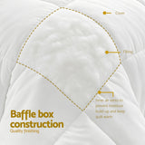 Giselle Bedding Queen Size 400GSM Microfiber Quilt All Season Duvet Quilts Comforter Winter Summer