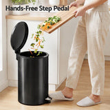 Cefito 12L Pedal Bin Rubbish Waste Bin Soft Close Lid Kitchen Bathroom Black