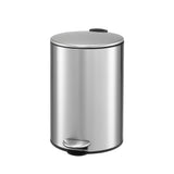 Cefito 12L Pedal Bin Rubbish Waste Bin Soft Close Lid Kitchen Bathroom Silver