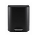 Cefito 20L Trash Bin Steel Pedal Bins Soft Close Kitchen Rubbish Waste Can Black