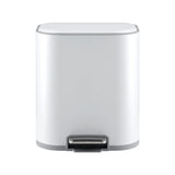 Cefito 20L Trash Bin Steel Pedal Bins Soft Close Kitchen Rubbish Waste Can White