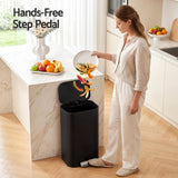 Cefito 30L Pedal Rubbish Bin Kitchen Trash Garbage Waste Can Soft Close Black