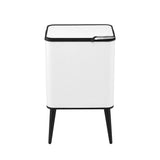 Cefito 36L Rubbish Bin Dual Compartment Kitchen Waste Bin Removable Legs White