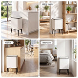 Cefito 36L Rubbish Bin Dual Compartment Kitchen Waste Bin Removable Legs White