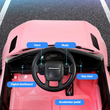 Kids Electric Ride On Car Land Rover Licensed Toy Cars Remote 12V Battery Pink