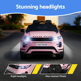 Kids Electric Ride On Car Land Rover Licensed Toy Cars Remote 12V Battery Pink
