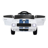 Kids Electric Ride On Car Licensed GT350 Outdoor Toys Cars Music Remote White