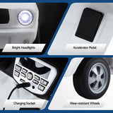 Kids Electric Ride On Car Licensed GT350 Outdoor Toys Cars Music Remote White