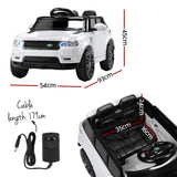 Rigo Ride On Car Kids SUV Remote 12V Car for Kids White