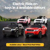 Rigo Kids Electric Ride On Car SUV Range Rover-inspired Cars Remote 12V White