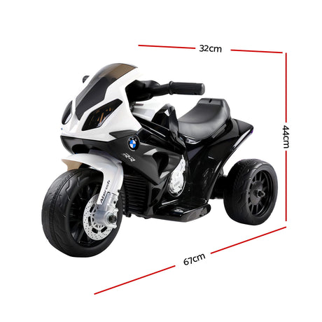 Kids Ride On Car Electric Ride On Cars Motorcycle Motorbike BMW Licensed S1000RR Black