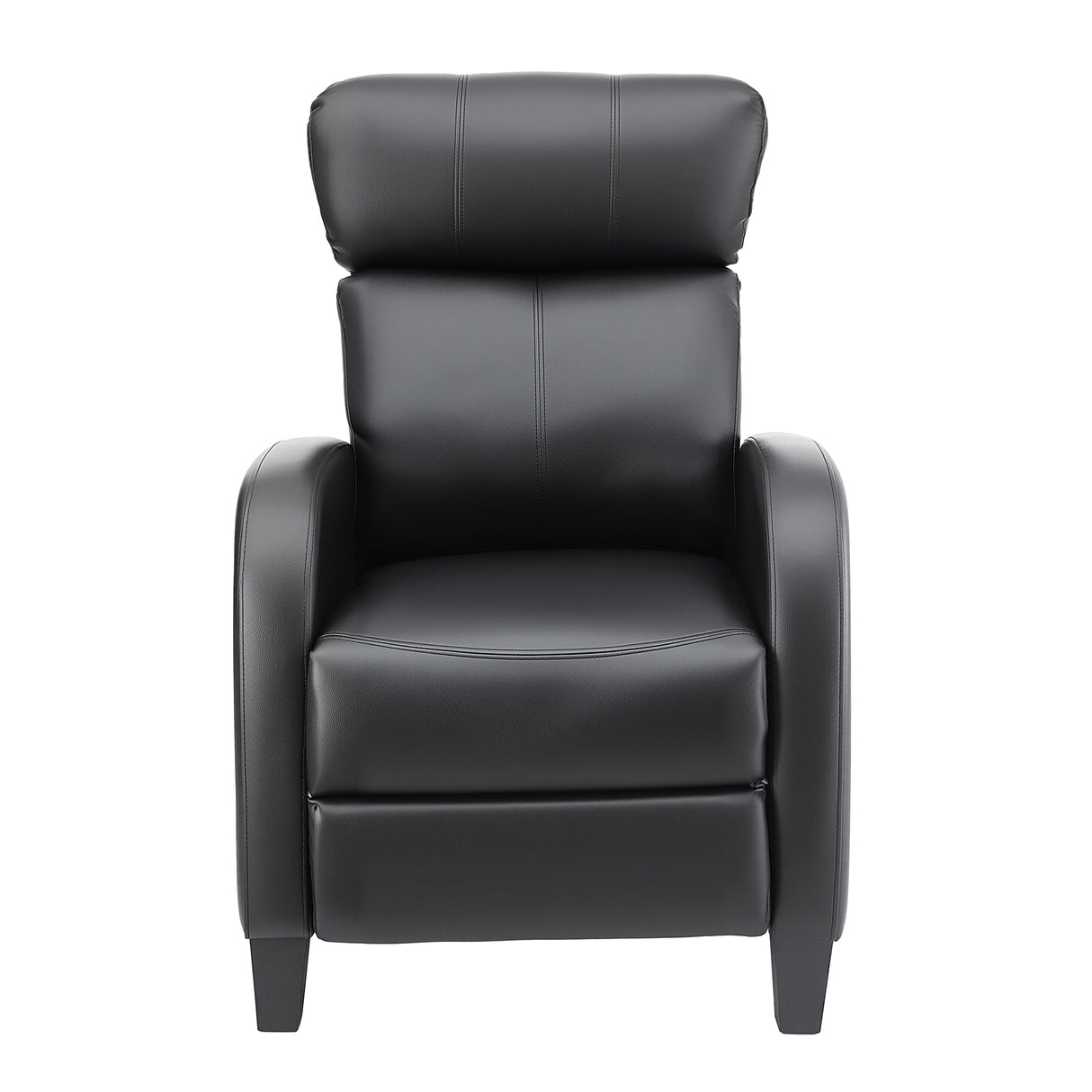 Artiss Massage Recliner Chair Small Recliner Sofa for Adults PU Leather Black