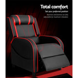 Gaming Recliner Chair Black & Red