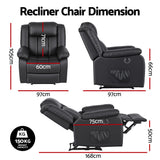 Artiss Manual Massage Recliner Chair for Living Room
