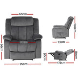 Massage Recliner Chair Grey