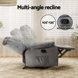 Massage Recliner Chair Grey