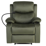 Artiss Recliner Chair Heated Massage Chair with Phone Holder Velvet
