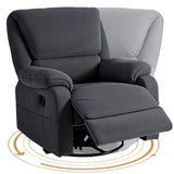 Artiss Rocking Recliner Chair 360 Swivel Massage Heated Reclining Chairs