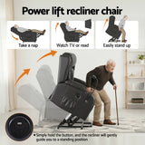 Artiss Power Lift Recliner Chair with Massage and Heat