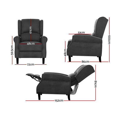Recliner Chair Grey
