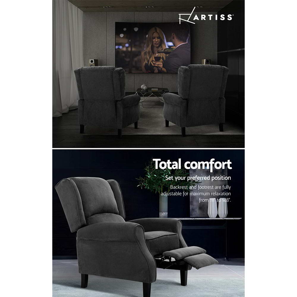 Recliner Chair Grey