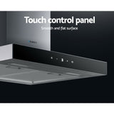 Devanti 600mm Range Hood 60cm Rangehood Glass Stainless Steel