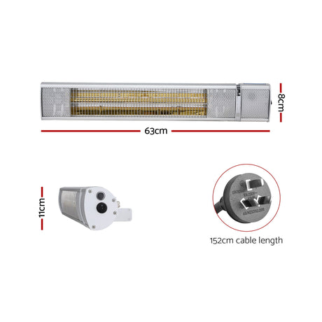 Electric Strip Heater Infrared Radiant Heaters 2000W