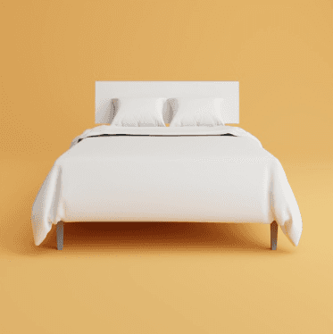 White queen bed frame