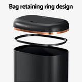 Devanti 38L Motion Sensor Bin Rubbish Automatic Black