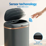 Devanti 38L Motion Sensor Bin Rubbish Automatic Grey