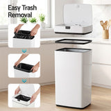 Devanti 45L Motion Sensor Bin Rubbish Automatic White