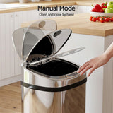 Devanti 50L Motion Sensor Bin Rubbish Automatic Silver