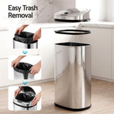 Devanti 50L Motion Sensor Bin Rubbish Automatic Silver