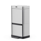 Devanti 70L Motion Sensor Bin Pedal Bins Automatic Siver