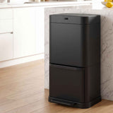 Devanti 70L Motion Sensor Bin Pedal Bins Automatic Black
