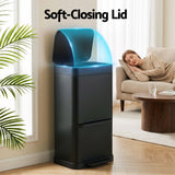 Devanti 70L Motion Sensor Bin Pedal Bins Automatic Black