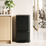 Devanti 70L Motion Sensor Bin Pedal Bins Automatic Black