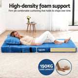Artiss 3 Pack Folding Sofa Bed Armless Lounger Foam Floor Sofas Futons Couches