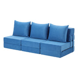 Artiss 3 Pack Folding Sofa Bed Armless Lounger Foam Floor Sofas Futons Couches