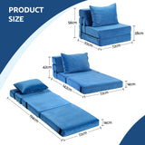 Artiss 4 Pack Folding Sofa Bed L-Shaped Modular Floor Sofas Foam Futons Couches