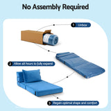 Artiss 4 Pack Folding Sofa Bed L-Shaped Modular Floor Sofas Foam Futons Couches