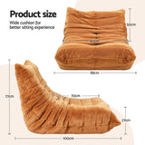 Artiss Lazy Sofa Accent Chair Floor Couch Leisure Lounge Foam Pouffe Recliner