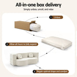 Artiss Folding Sofa Bed Floor Couch 2-in-1 Convertible Futon Loveseat Beige