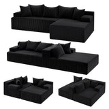 Artiss Modular Sectional Sofa Bed Convertible L-Shaped Couch with Deep Seat for Living Room