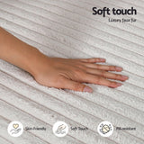 Artiss Sofa Bed Lounge Chair Recliner Couch Reading Chairs Sleeper Cloud Sofas Faux Fur Fabric
