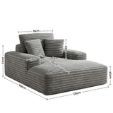 Artiss Sofa Bed Lounge Chair Recliner Couch Reading Chairs Sleeper Cloud Sofas